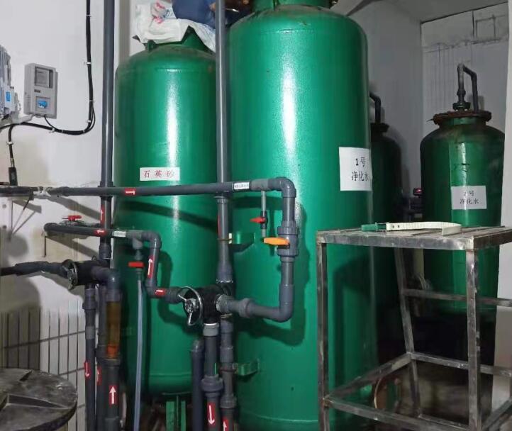 青岛亚是加食品厂青岛纯水设备滤料更换完成